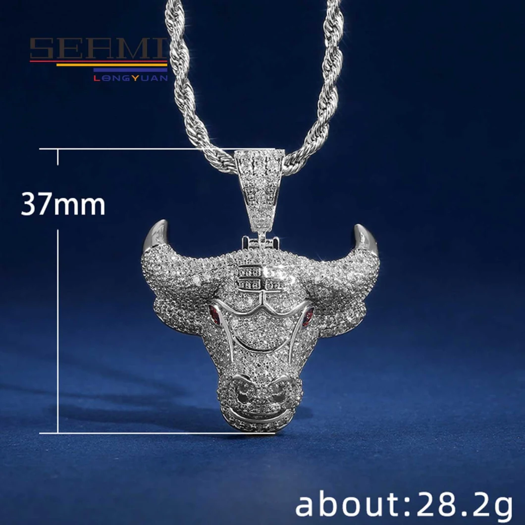 Vintage Constellation Astrology Zodiac Silver Chain Diamond Mens Pendant Necklace