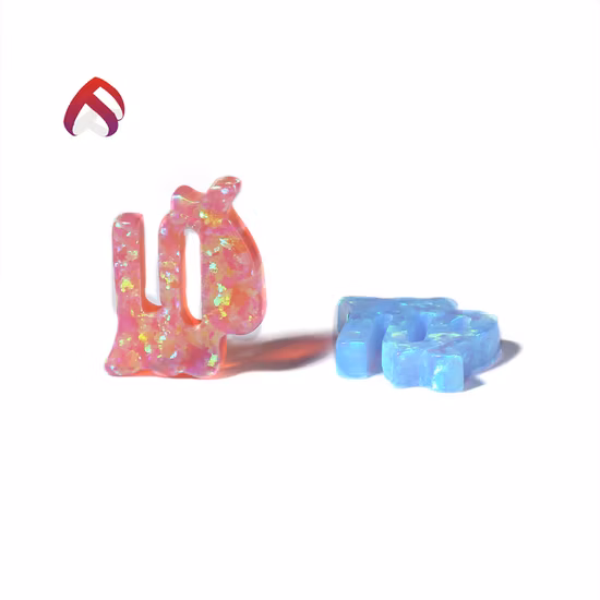 맞춤 제작된 12궁도 별자리 궁수자리 합성 오팔 루즈 원석