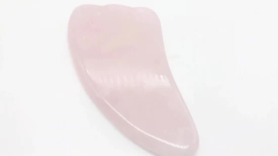 상자 없는 천연 로즈 쿼츠 Gua Sha 긁는 마사지 기계 뷰티 마사지 Guasha 보드